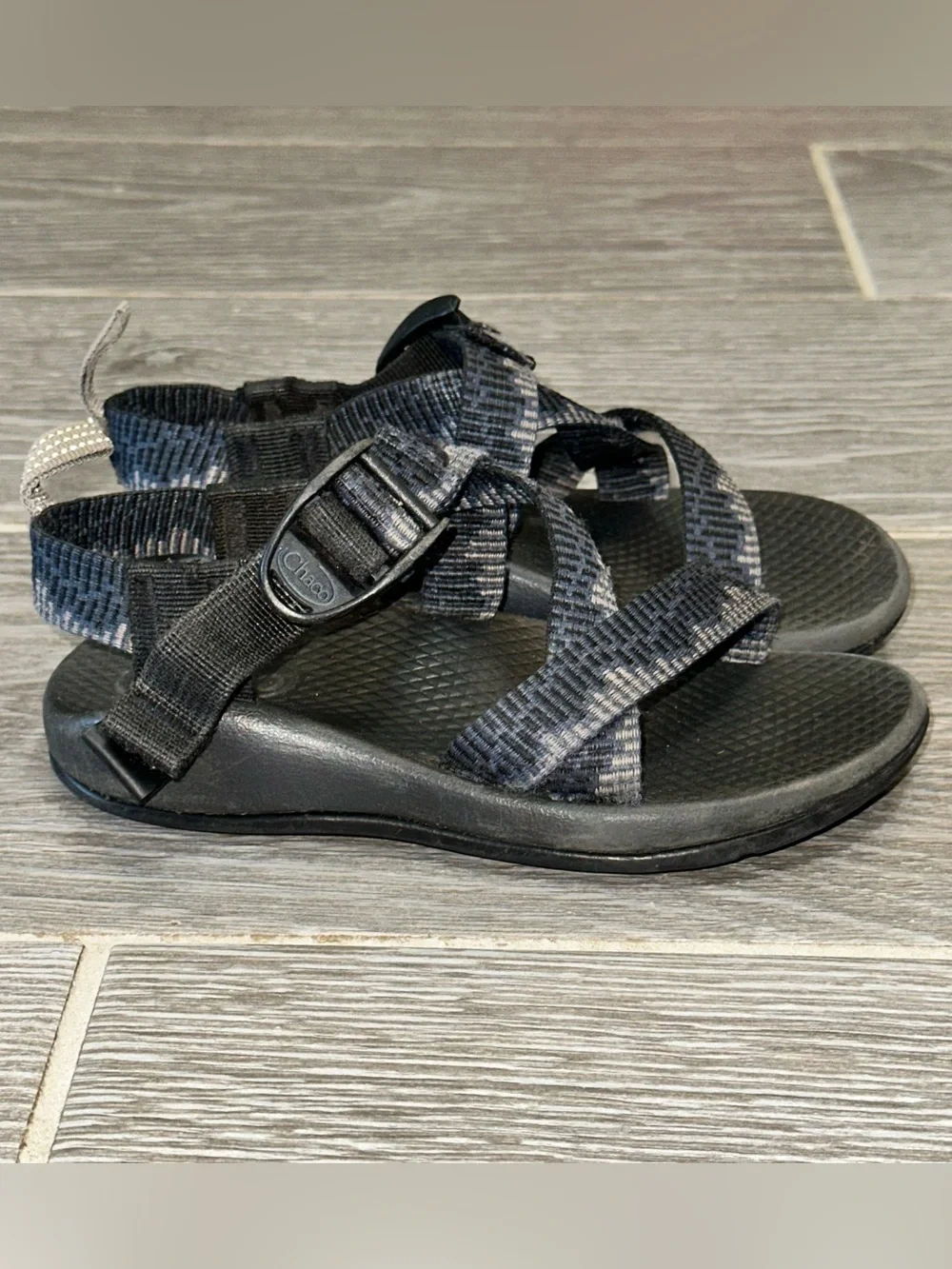 Chaco Kids Z1 EcoTread Athletic Sport Sandal Youth Size 11 Navy Slides Outdoor